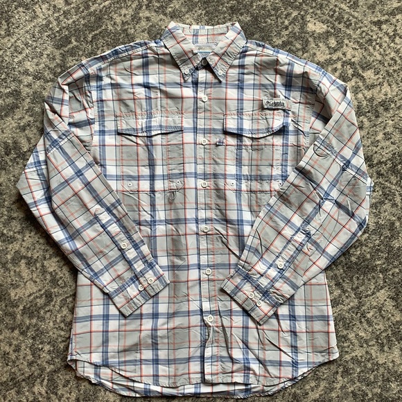 Columbia Other - Grey Plaid PFG Super Bahama Long Sleeve Shirt